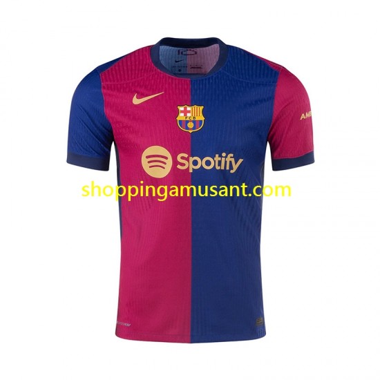 Maillot de Foot FC Barcelone Homme Domicile 2024-2025 Manche Courte