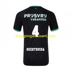 Maillot de Foot Feyenoord Rotterdam Lutsharel Geertruida 4 Homme Extérieur 2024-2025 Manche Courte