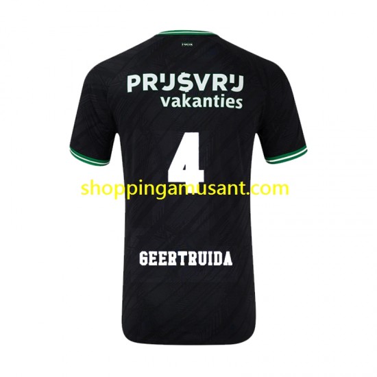 Maillot de Foot Feyenoord Rotterdam Lutsharel Geertruida 4 Homme Extérieur 2024-2025 Manche Courte