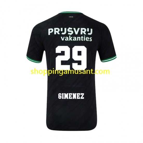 Maillot de Foot Feyenoord Rotterdam Santiago Gimenez 29 Homme Extérieur 2024-2025 Manche Courte