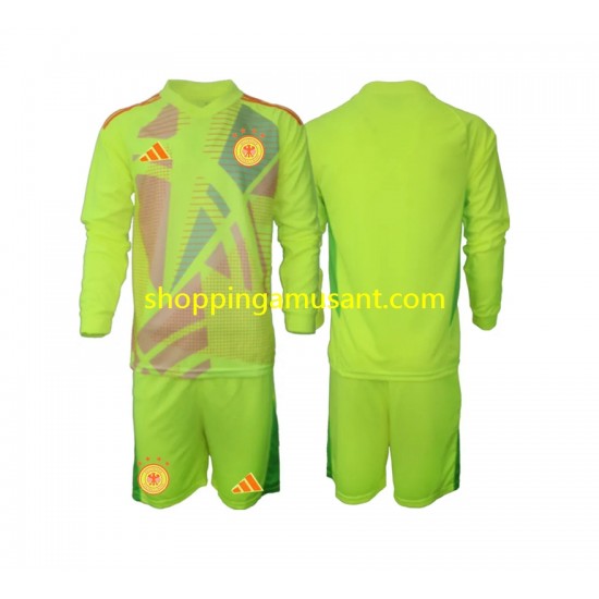 Maillot de Foot Allemagne Gardien Enfant Extérieur Euro 2024 Manche Longue