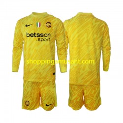 Maillot de Foot Inter Milan Gardien Enfant Extérieur 2024-2025 Manche Longue