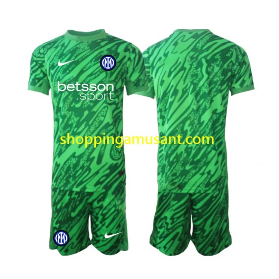 Maillot de Foot Inter Milan Gardien Enfant Domicile 2024-2025 Manche Courte
