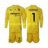 Maillot de Foot Inter Milan Yann Sommer 1 Gardien Enfant Extérieur 2024-2025 Manche Longue