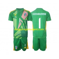 Maillot de Foot Italie Donnarumma 1 Gardien Enfant Extérieur Euro 2024 Manche Courte