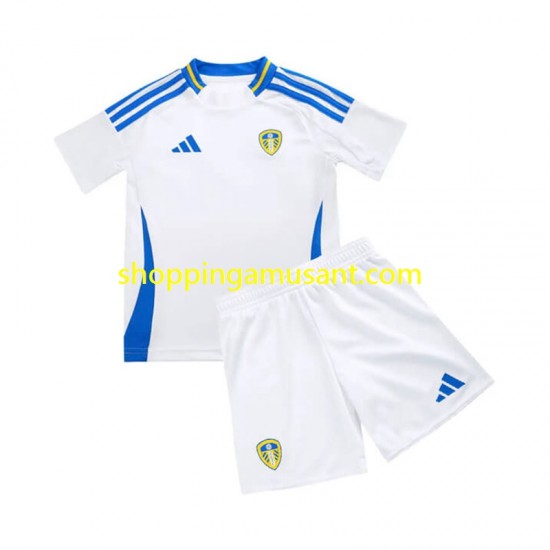 Maillot de Foot Leeds United Enfant Domicile 2024-2025 Manche Courte