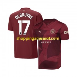 Maillot de Foot Manchester City DE BRUYNE 17 Homme Neutre 2024-2025 Manche Courte