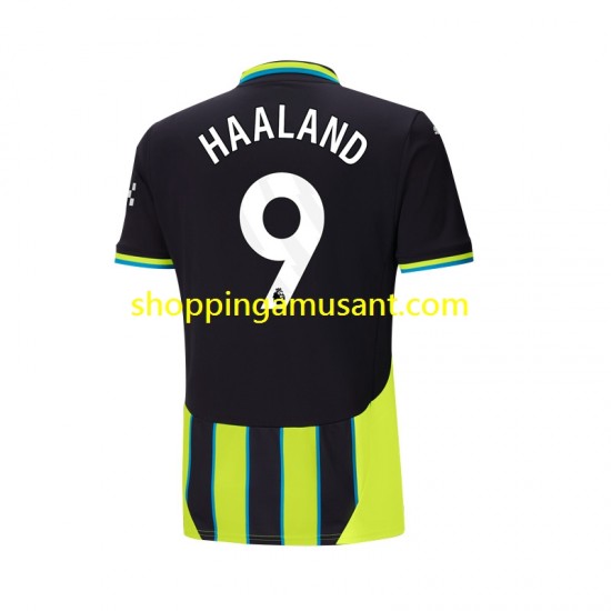 Maillot de Foot Manchester City Haaland 9 Homme Extérieur 2024-2025 Manche Courte