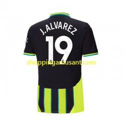 Maillot de Foot Manchester City Julian Alvarez 19 Homme Extérieur 2024-2025 Manche Courte