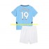 Maillot de Foot Manchester City Julian Alvarez 19 Enfant Domicile 2024-2025 Manche Courte