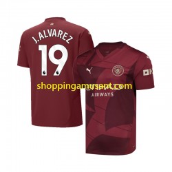 Maillot de Foot Manchester City Julian Alvarez 19 Homme Neutre 2024-2025 Manche Courte