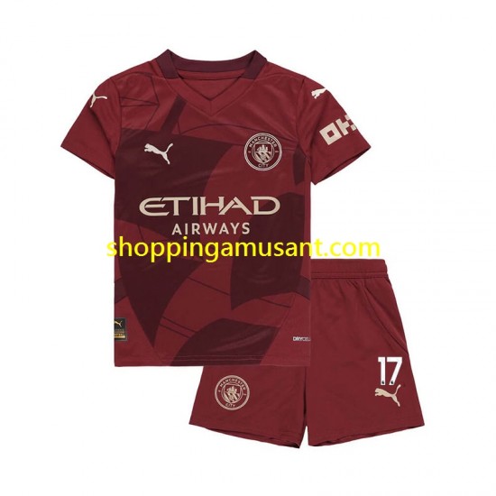 Maillot de Foot Manchester City Kevin De Bruyne Enfant Neutre 2024-2025 Manche Courte