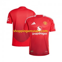 Maillot de Foot Manchester United Homme Domicile 2024-2025 Manche Courte