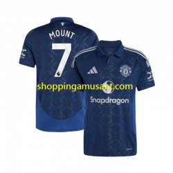 Maillot de Foot Manchester United Mason Mount 7 Homme Extérieur 2024-2025 Manche Courte
