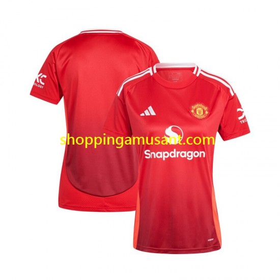 Maillot de Foot Manchester United Féminine Domicile 2024-2025 Manche Courte