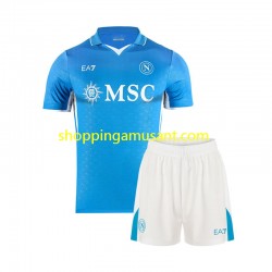 Maillot de Foot Naples Enfant Domicile 2024-2025 Manche Courte