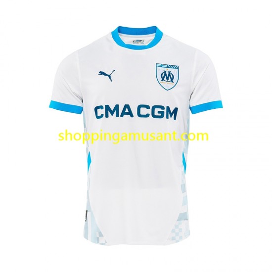 Maillot de Foot Olympique de Marseille Homme Domicile 2024-2025 Manche Courte
