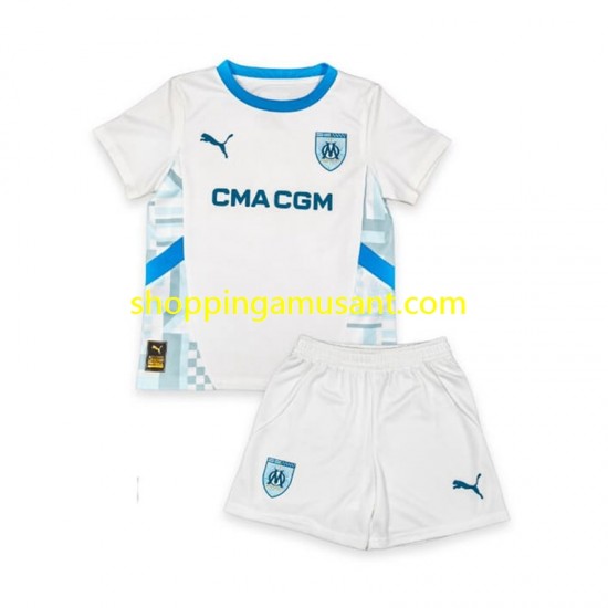 Maillot de Foot Olympique de Marseille Enfant Domicile 2024-2025 Manche Courte