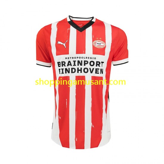Maillot de Foot PSV Eindhoven Homme Domicile 2024-2025 Manche Courte