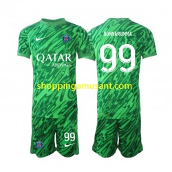 Maillot de Foot Paris Saint-Germain Gianluigi Donnarumma 99 Gardien Enfant Extérieur 2024-2025 Manche Courte