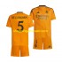Maillot de Foot Real Madrid BELLINGHAM 5 Enfant Extérieur 2024-2025 Manche Courte