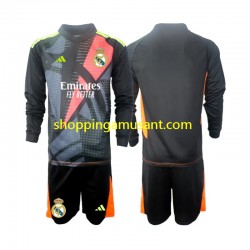 Maillot de Foot Real Madrid Gardien Enfant Extérieur 2024-2025 Manche Longue