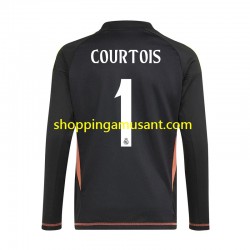Maillot de Foot Real Madrid Thibaut Courtois 1 Gardien Homme Extérieur 2024-2025 Manche Courte
