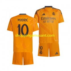 Maillot de Foot Real Madrid Modrić Luka 10 Enfant Extérieur 2024-2025 Manche Courte