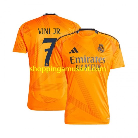 Maillot de Foot Real Madrid VINI JR 7 Homme Extérieur 2024-2025 Manche Courte
