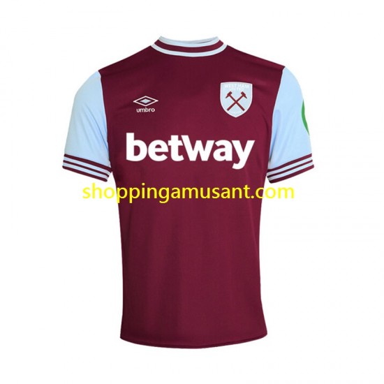 Maillot de Foot West Ham United Homme Domicile 2024-2025 Manche Courte