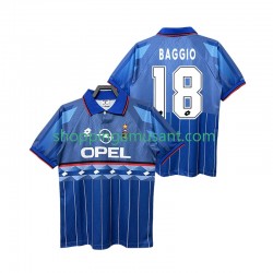 Maillot de Foot AC Milan BAGGIO 18 1995 1996 Rétro Homme Extérieur Manche Courte