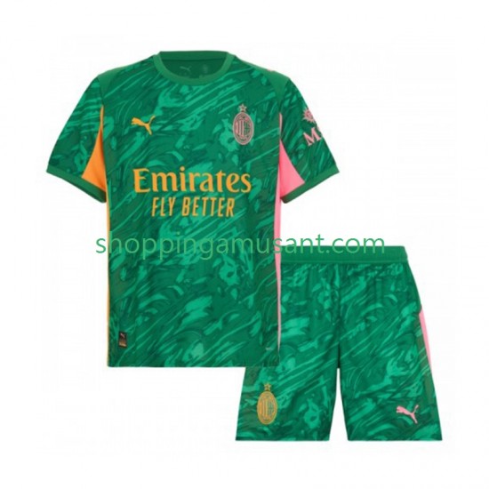 Maillot de Foot AC Milan Gardien Enfant Extérieur 2025-2026 Manche Courte
