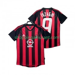 Maillot de Foot AC Milan INZAGHI 9 2003 Rétro Homme Domicile 2002 Manche Courte