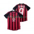 Maillot de Foot AC Milan INZAGHI 9 2003 Rétro Homme Domicile 2002 Manche Courte