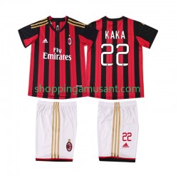 Maillot de Foot AC Milan KAKA 22 2013 2014 Rétro Enfant Domicile Manche Courte