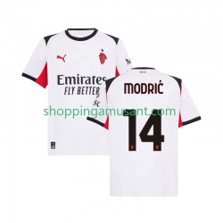 Maillot de Foot AC Milan Modrić Luka 14 Homme Extérieur 2025-2026 Manche Courte