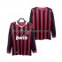 Maillot de Foot AC Milan 2009 Rétro Homme Domicile 2010 Manche Longue