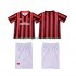 Maillot de Foot AC Milan 1990 1991 Rétro Enfant Domicile Manche Courte