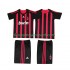 Maillot de Foot AC Milan 2009 Rétro Enfant Domicile 2008 Manche Courte