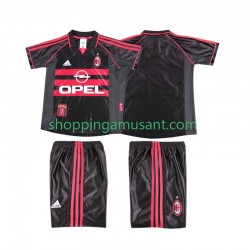 Maillot de Foot AC Milan Rétro Enfant Neutre 1999 1998 Manche Courte
