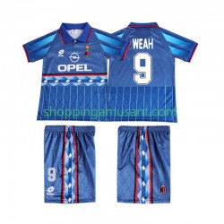 Maillot de Foot AC Milan WEAH 9 1995 1996 Rétro Enfant Extérieur Manche Courte