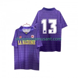 Maillot de Foot Fiorentina 13 1989 1990 Rétro Homme Domicile Manche Courte