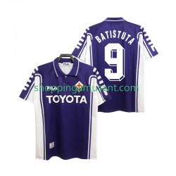 Maillot de Foot Fiorentina BASTUTA 9 2000 Rétro Homme Domicile 1999 Manche Courte