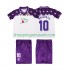 Maillot de Foot Fiorentina RUI COSTA 10 1992 1993 Rétro Enfant Extérieur Manche Courte