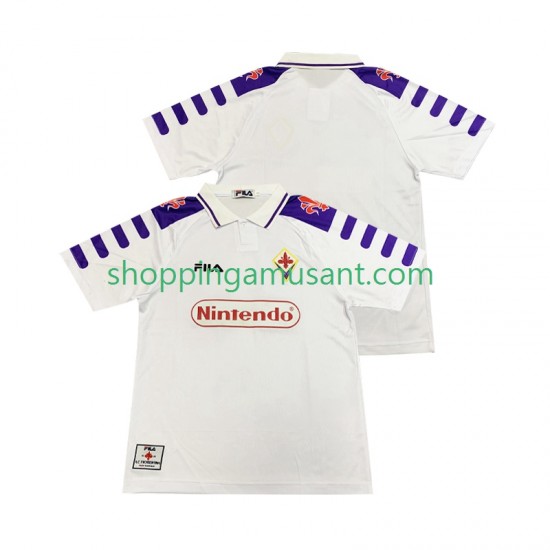 Maillot de Foot Fiorentina Rétro Homme Extérieur 1999 1998 Manche Courte