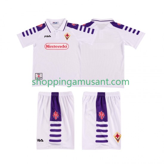 Maillot de Foot Fiorentina Rétro Enfant Extérieur 1999 1998 Manche Courte