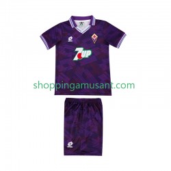 Maillot de Foot Fiorentina 1992 1993 Rétro Enfant Domicile Manche Courte