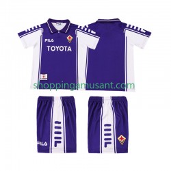 Maillot de Foot Fiorentina 2000 Rétro Enfant Domicile 1999 Manche Courte