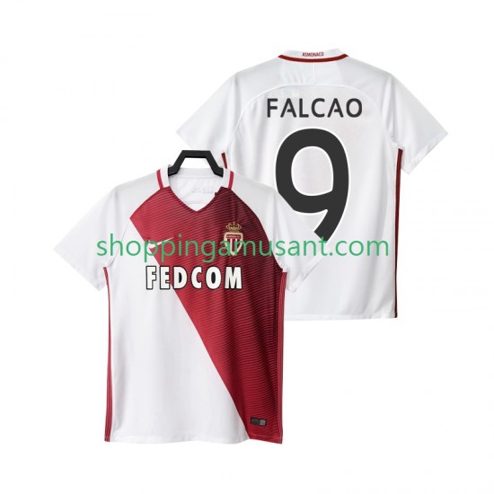 Maillot de Foot AS Monaco FALCAO 9 2016 2017 Homme Domicile Manche Courte