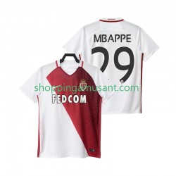 Maillot de Foot AS Monaco Mbappé 29 2016 2017 Homme Domicile Manche Courte